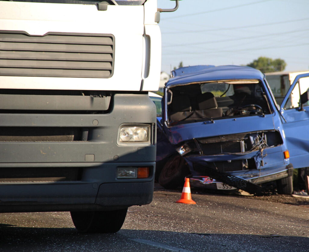 Crashed Cars After Road Accident